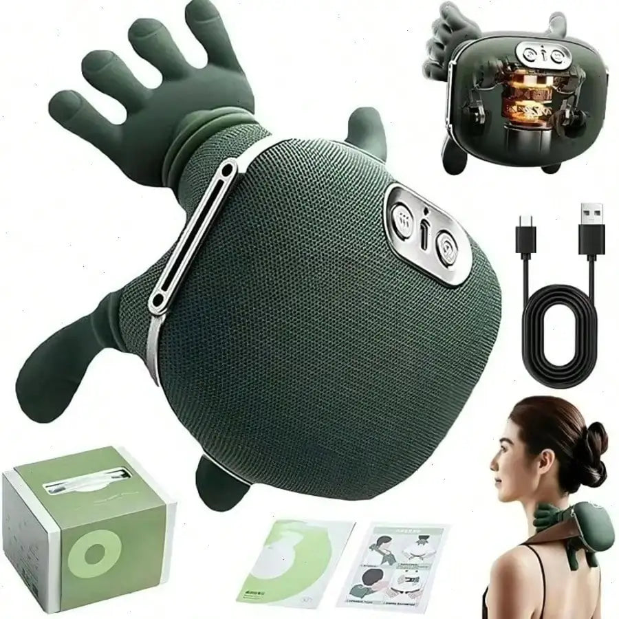 Bionic Finger Neck Shoulder Massager Wireless Trapezius Neck Cervical Kneading Massage Shawl Brushless Motor Neck masajeador