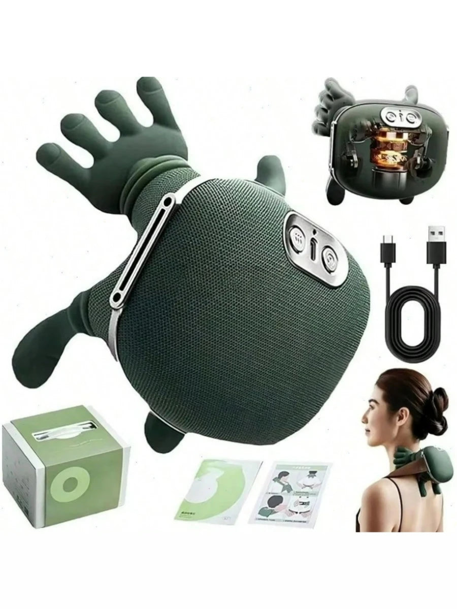 Bionic Finger Neck Shoulder Massager Wireless Trapezius Neck Cervical Kneading Massage Shawl Brushless Motor Neck masajeador
