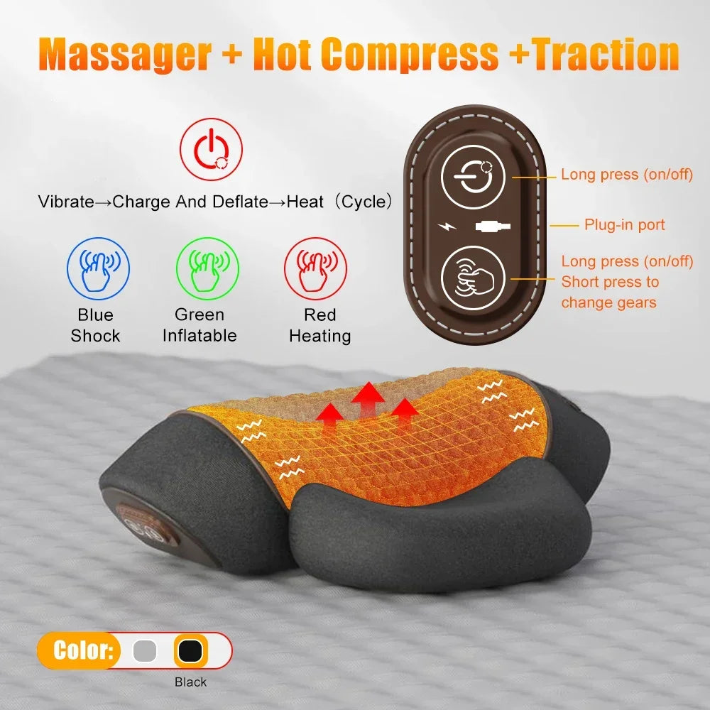 Cervical Neck Massager Pillow with Heat Therapy