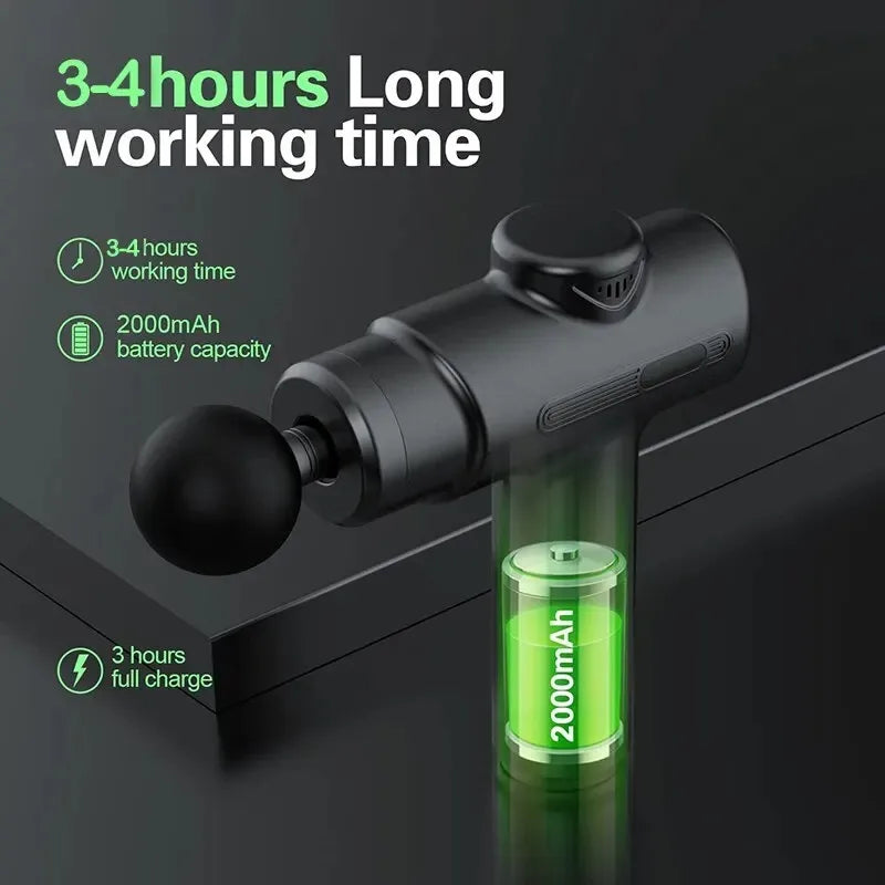 Deep Tissue Massage Gun with 8 Attachments