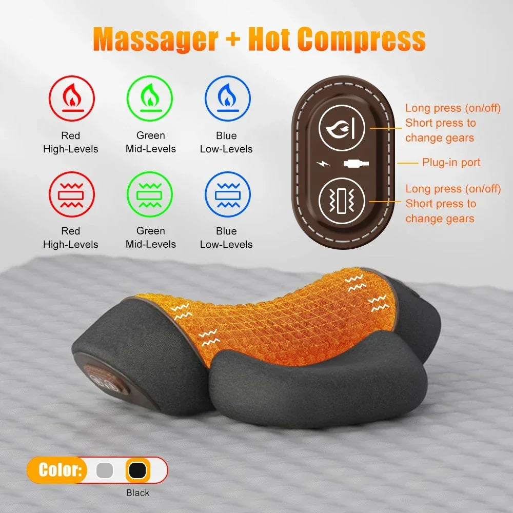 Cervical Neck Massager Pillow with Heat Therapy