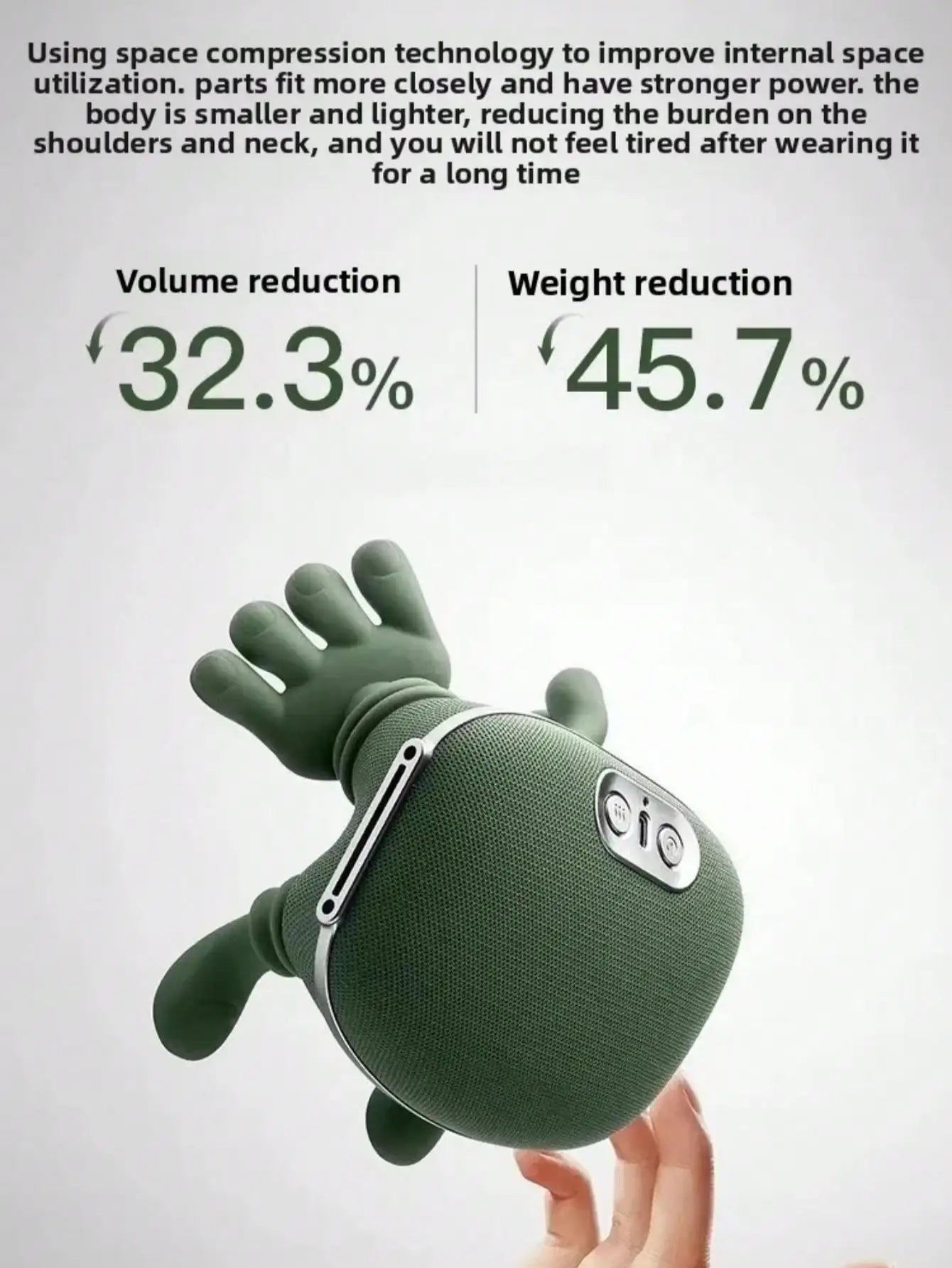 Bionic Finger Neck Shoulder Massager Wireless Trapezius Neck Cervical Kneading Massage Shawl Brushless Motor Neck masajeador