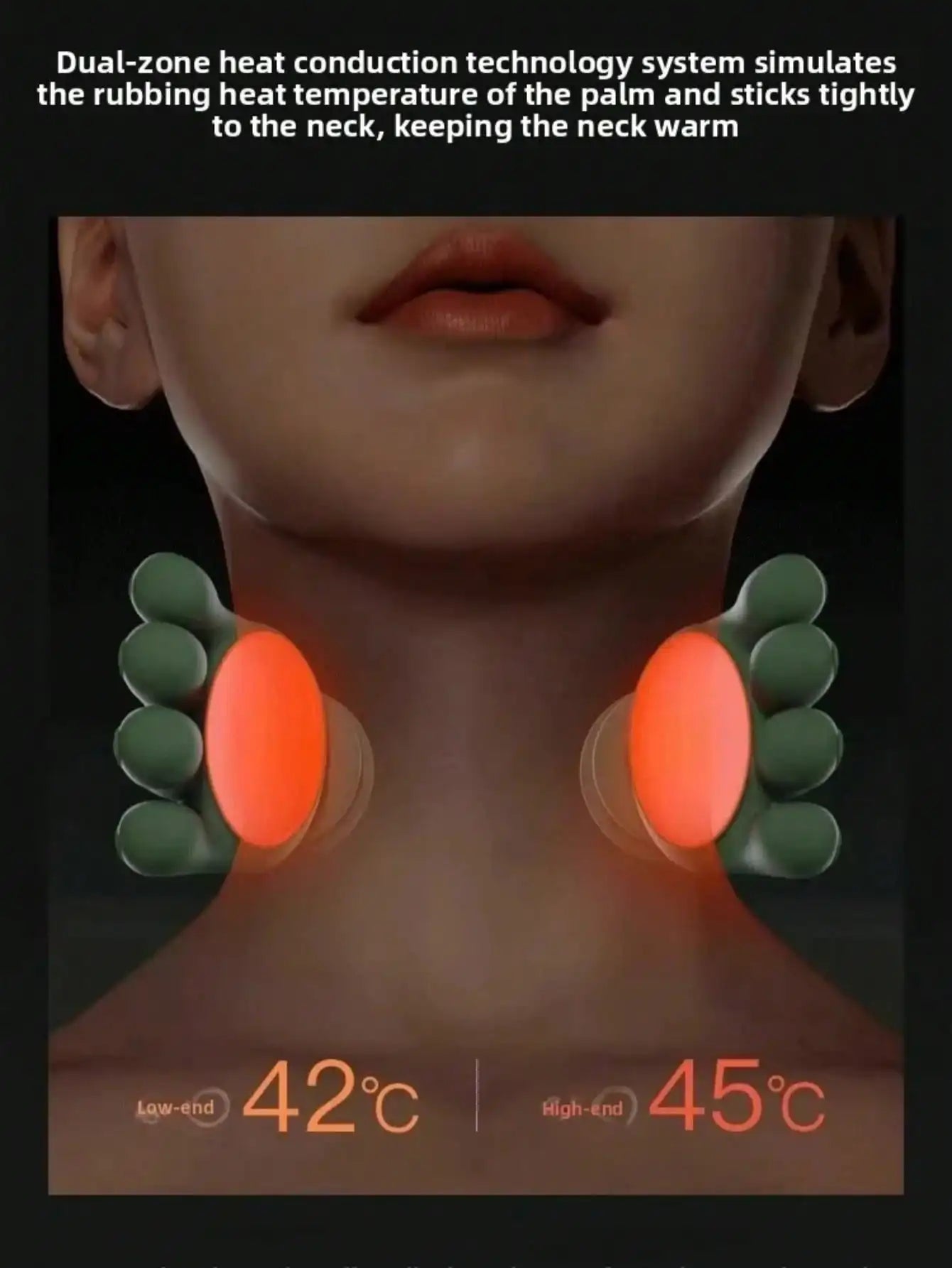 Bionic Finger Neck Shoulder Massager Wireless Trapezius Neck Cervical Kneading Massage Shawl Brushless Motor Neck masajeador