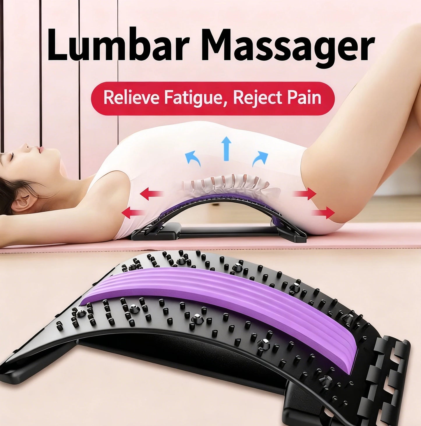 Lumbar Back Stretcher for Pain Relief